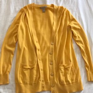 Yellow Banana Republic Cardigan Long